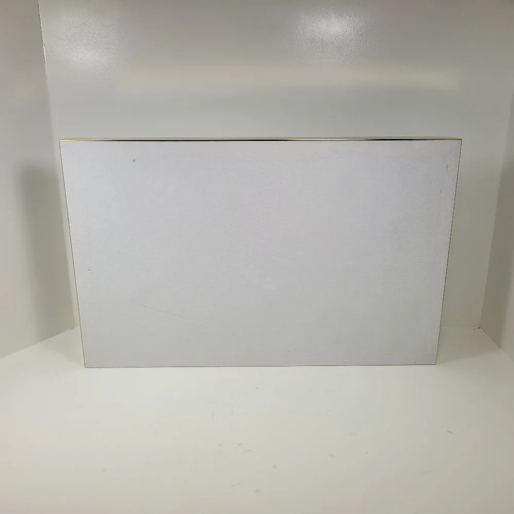 Faux Leather Drawer Organizer with Gold Trim